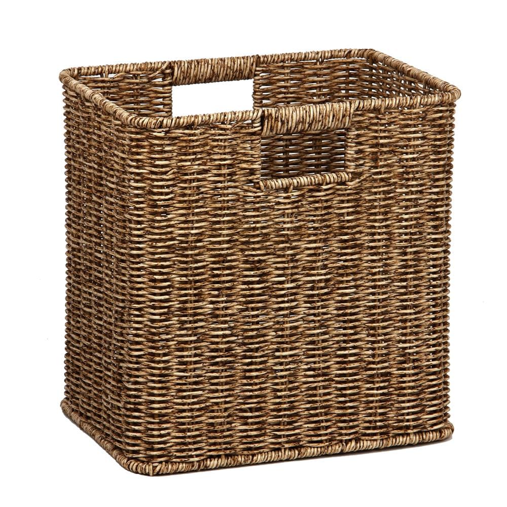 CLOTH BASKET SQUARE SAAN 31X22X31CM BROWN PLIM