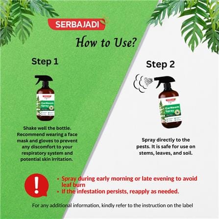 SERBAJADI GARNEEM SPRAY FOR GARDEN PESTS (500ML)
