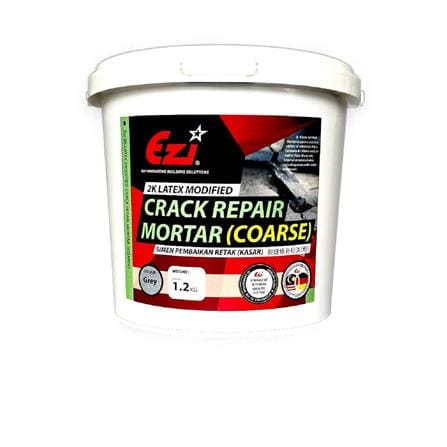 EZI EZI2K LATEX MODIFIED CRACK REPAIR MORTAR COURSE GREY 1.2KG