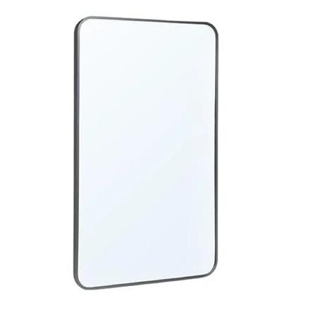 MOYA DECORATIVE MIRROR GR-SQ002 GREY ALUMINIUM 55X90 CM