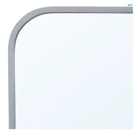 MOYA DECORATIVE MIRROR GR-SQ002 GREY ALUMINIUM 55X90 CM