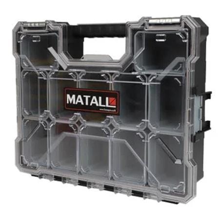 MATALL TOOL STORAGE BOX DIY HL3086-E 12 SLOTS GREY