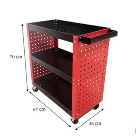 MATALL 3-TIER TOOL TROLLY WITH HANGING PAD DY2319