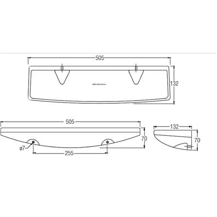 JOHNSON SUISSE SHELF WBBSSL001WW WHITE