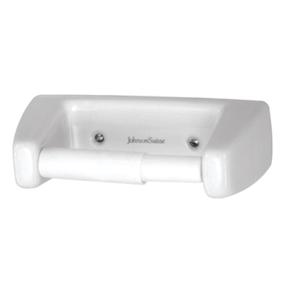 JOHNSON SUISSE TOILET ROLL HOLDER SET WBBSTE000WW WHITE
