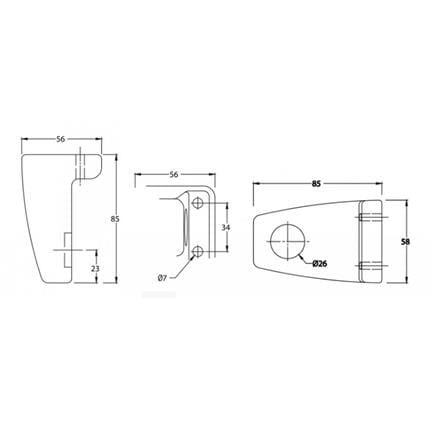 JOHNSON SUISSE TOWEL RAIL WBBSTW000WW WHITE