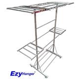 STAINLEE STEEL FREE STANDING CLOTHES HANGER WITH ADDITIONAL FOLDABLE WINGS EZYHANGER