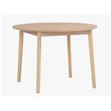 DINING TABLE ROUND 110CM WHITE ASH
