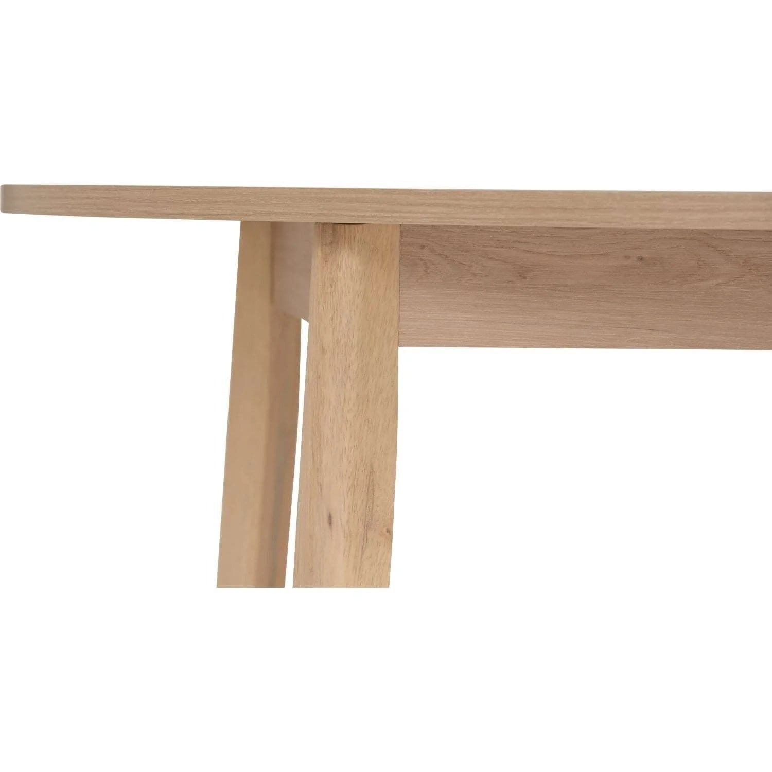 DINING TABLE ROUND 110CM WHITE ASH