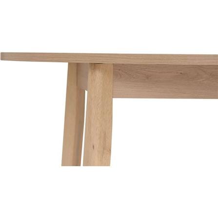 DINING TABLE ROUND 110CM WHITE ASH