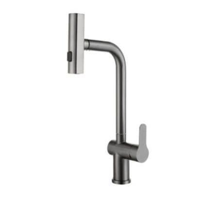 LIVINOX PILLAR SINK MIXER WITH PULL-OUT MUITI FUNCTION SPRAYER LST-P22-GM GUN METAL