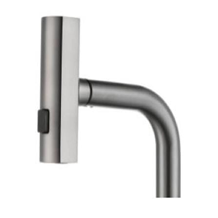 LIVINOX PILLAR SINK MIXER WITH PULL-OUT MUITI FUNCTION SPRAYER LST-P22-GM GUN METAL
