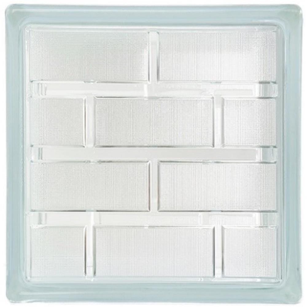 CHANG KAEW GLASS BLOCK 24X24X8CM BRICK GEM CLEAR