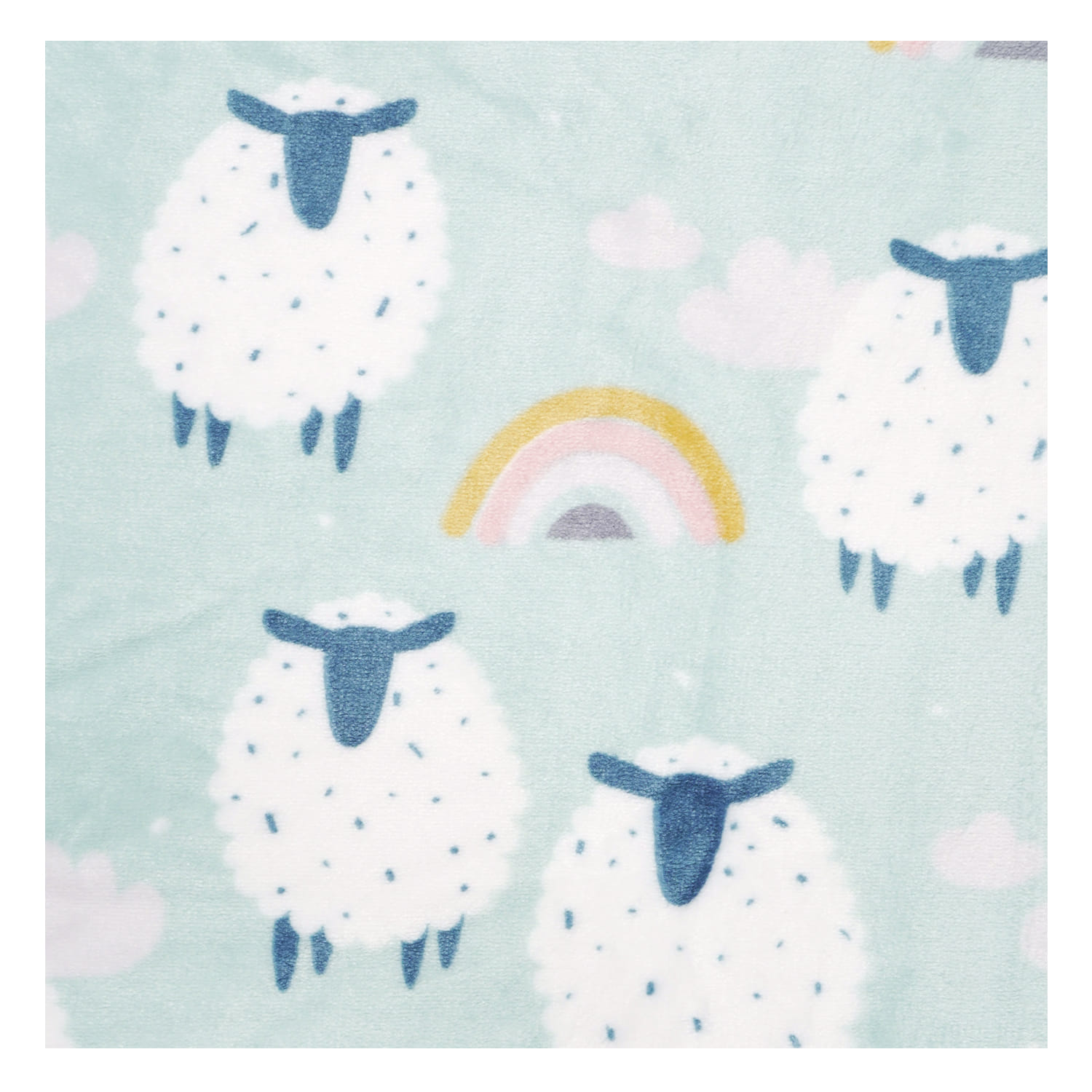 HLS BLANKET RAINBOW GREEN 50X60