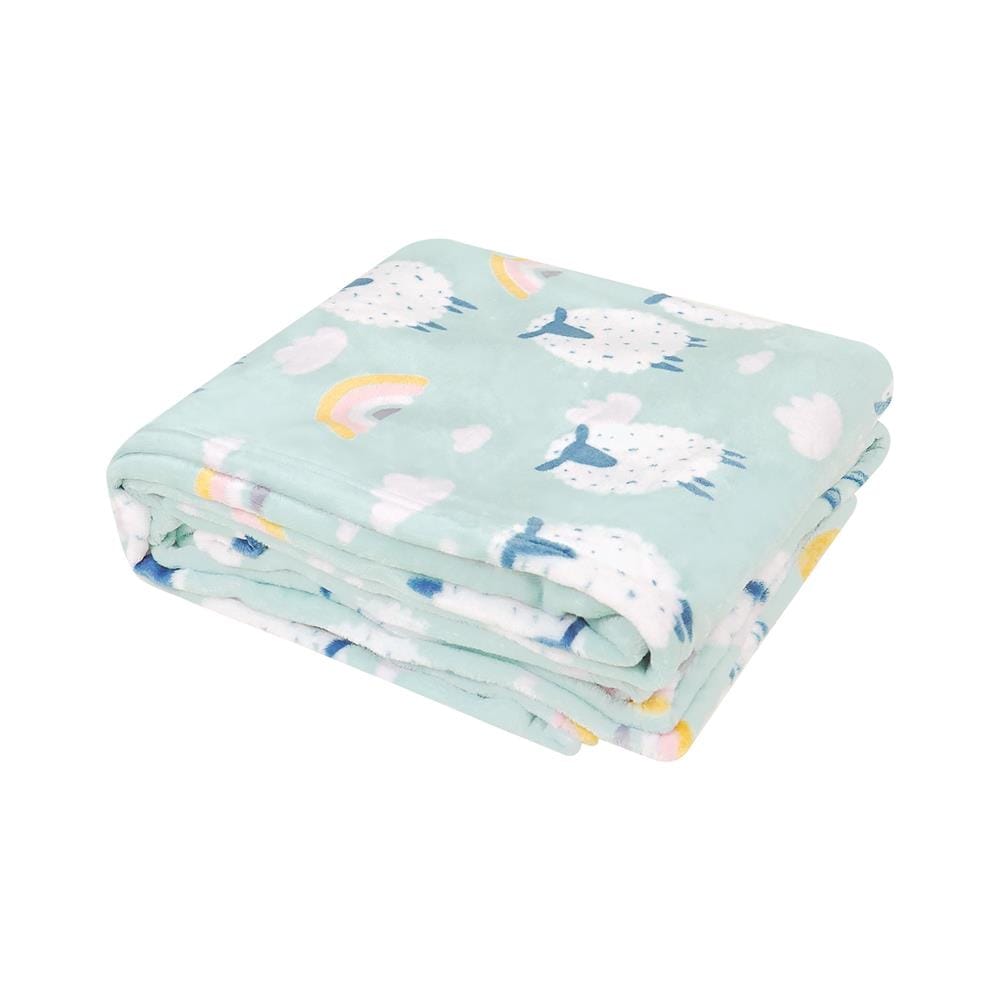 HLS BLANKET RAINBOW GREEN 50X60