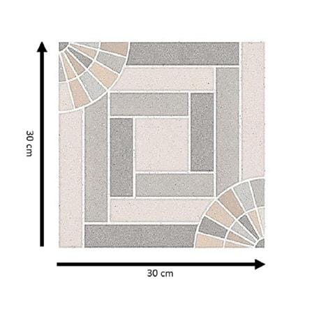 DURAGRES FLOORTILE 30X30CM MELONA GREY 0.99M2