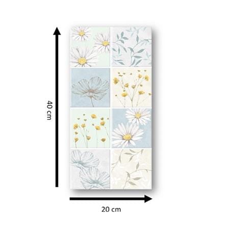 DURAGRES WALLTILE 20X40CM ORINA BLUE 0.96M2