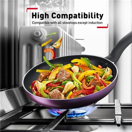 TEFAL B504S2 COOKING SOURCE 3 PC SET FRYPAN 24 CM + SAUCEPAN 18 CM + LID.