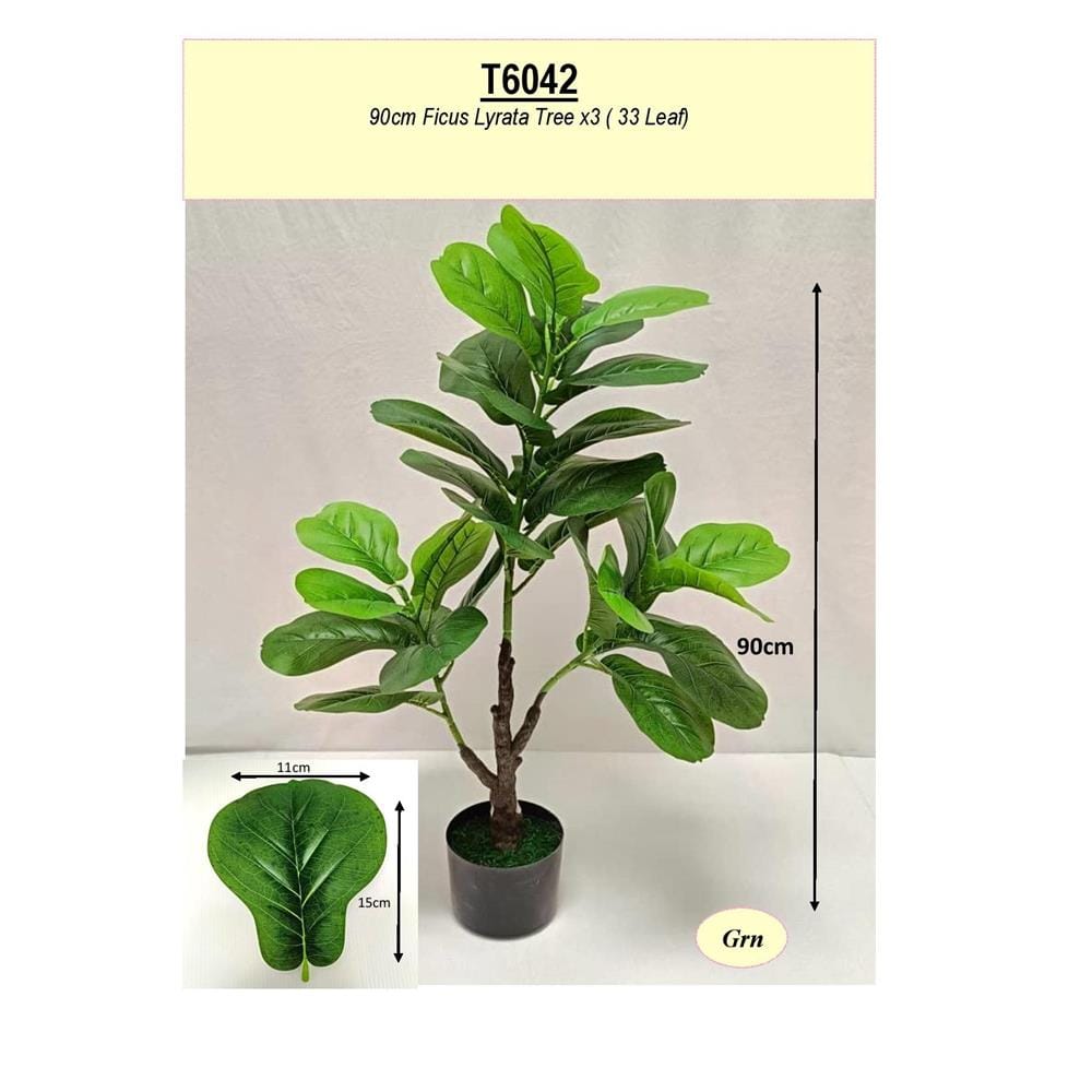 FL ART PLANT FICUS LYRATA TREE  90CM
