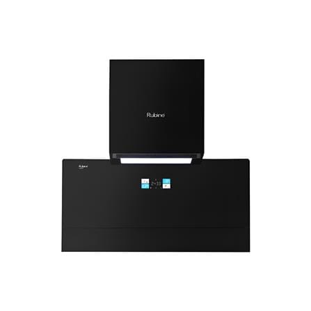 RUBINE CHIMNEY HOOD RCH-LUSTRO-BL BLACK 90CM 2050M3/H BLDC MOTOR