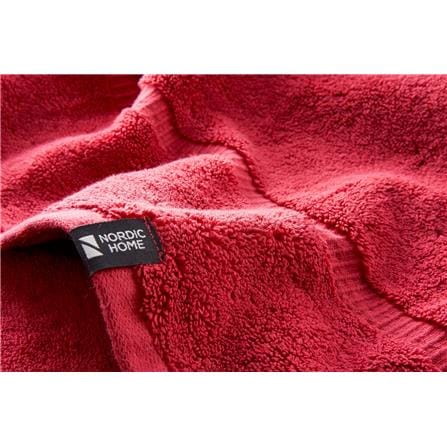 NORDIC HOME POISE BATH TOWEL 70X140CM RED DAHLIA