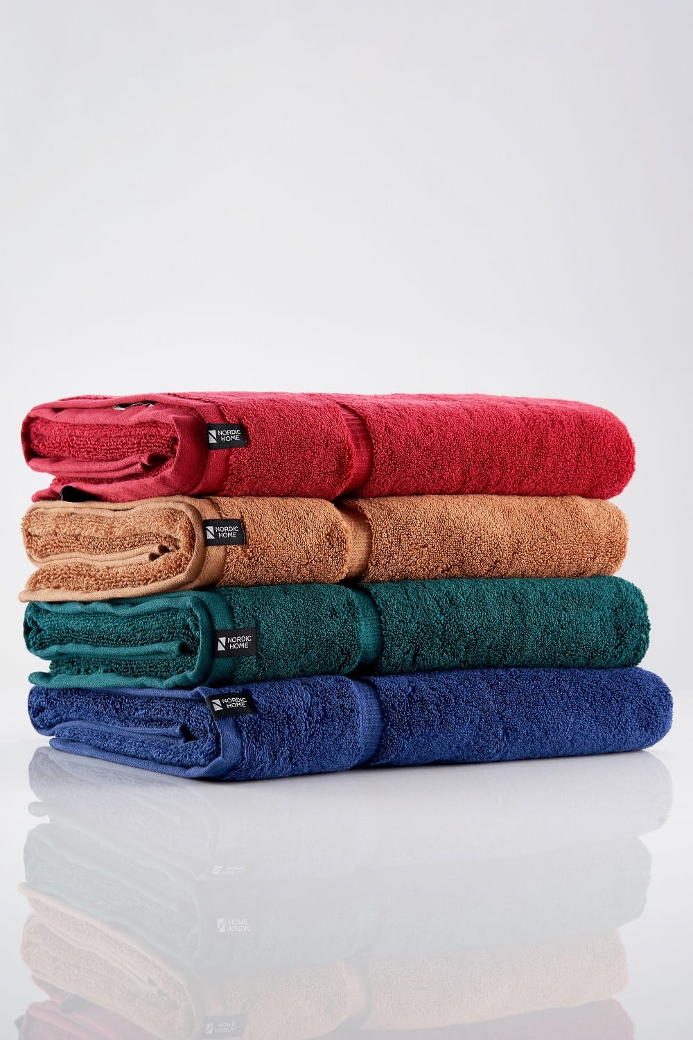 NORDIC HOME POISE BATH SHEET 90X150CM THRUSH