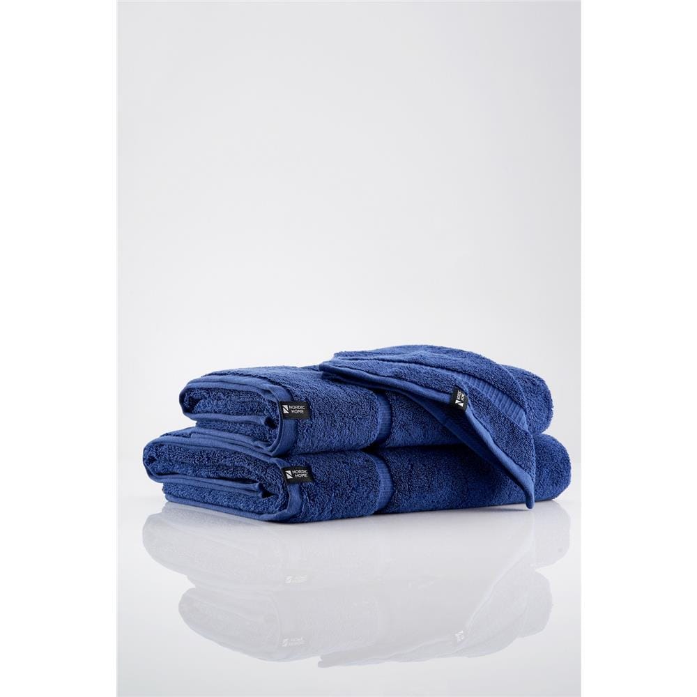 NORDIC HOME POISE BATH SHEET 90X150CM TWILIGHT BLUE