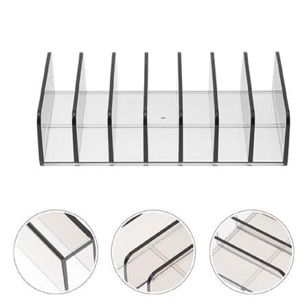 MAKE UP TOOLS CONTAINER COSSY+ CLEAR 7 SLOT EYESHADOW PALETTE ORGANIZER