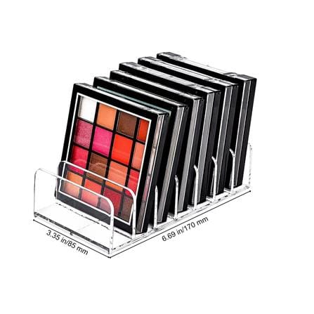 MAKE UP TOOLS CONTAINER COSSY+ CLEAR 7 SLOT EYESHADOW PALETTE ORGANIZER