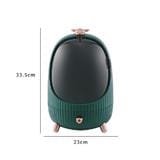 BIG MAKE UP BOX WITH LED FRONT TRANSPARENT COSSY+ GREEN 23X23X33.5CM