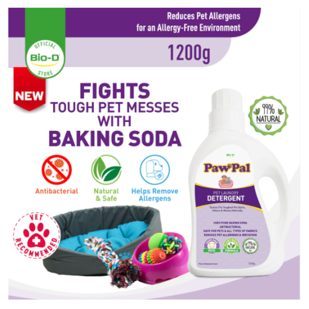 BIO-D PAWPAL PET LAUNDRY DETERGENT 1.2 LITRE (FLORAL BLOSSOM)