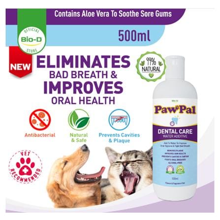 BIO-D PAWPAL PET DENTAL CARE WATER ADDITIVE SOLUTION 250ML