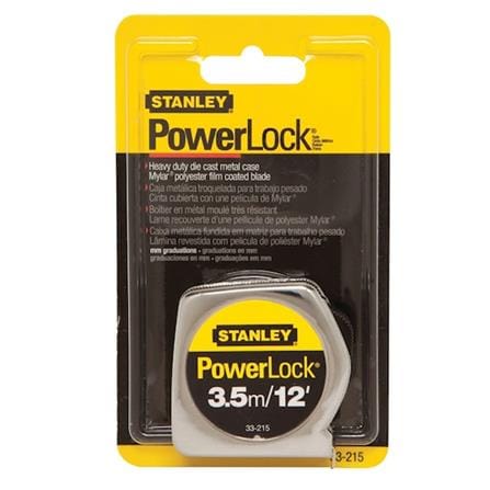 MEASURING TAPE POWERLOCK 3.5m/12ft #33-215-2