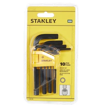 BALL-POINT HEX KEY 1.5MM - 10MM STANLEY 9PCS/EA