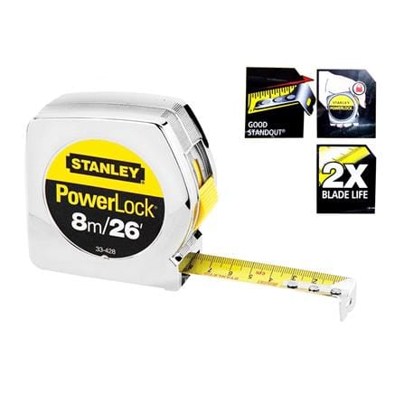 MEASURING TAPE POWERLOCK 8M/26ft #33-428-2