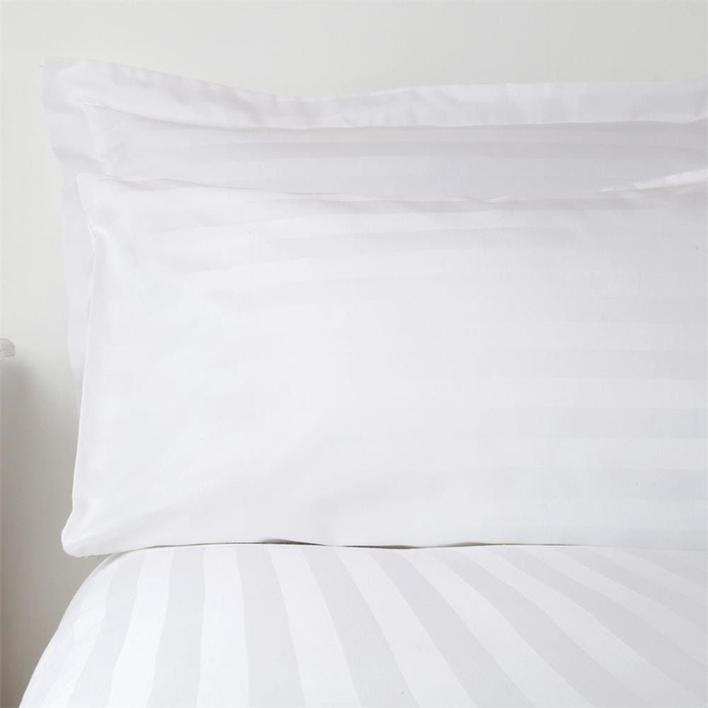 ZOE FLAT BEDSHEET 300TC ZH0016 BS3cmQ SATIN STRIPE QUEEN