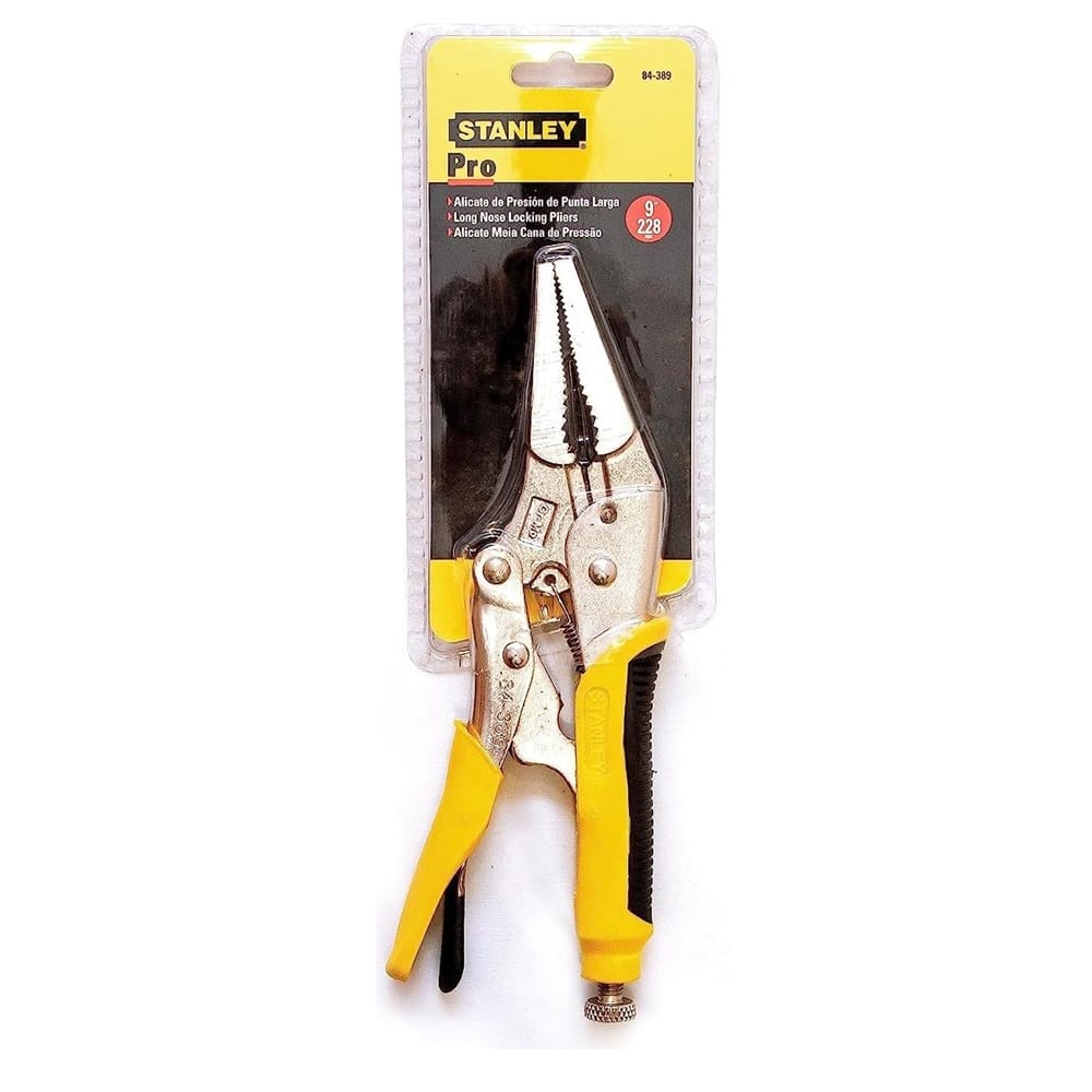 LONG NOSE LOCKING PLIERS 9.5" STANLEY