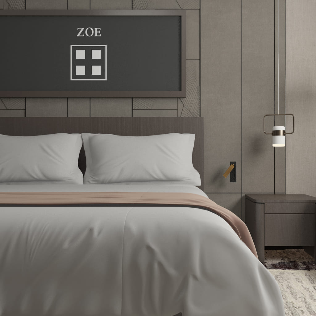 ZOE FITTED BEDSHEET 200TC ZH0008 FBSPK KING