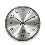 ECHT 12" Wall Clock E248-SR With Dome Glass Silver
