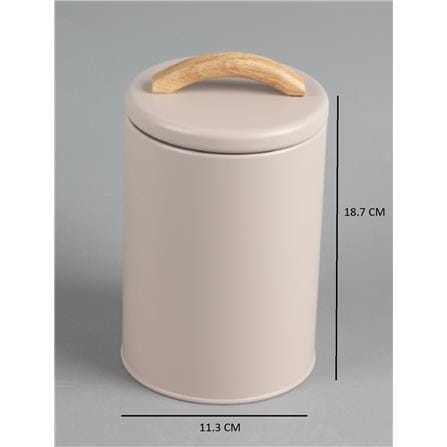 CANISTER 0.9L TOWN KECH BROWN 11.3X11.3X18.7cm