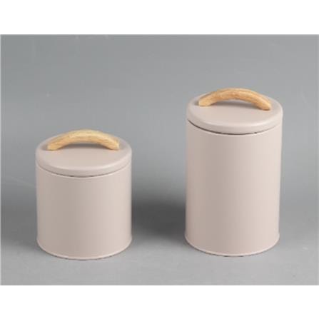 CANISTER 0.9L TOWN KECH BROWN 11.3X11.3X18.7cm