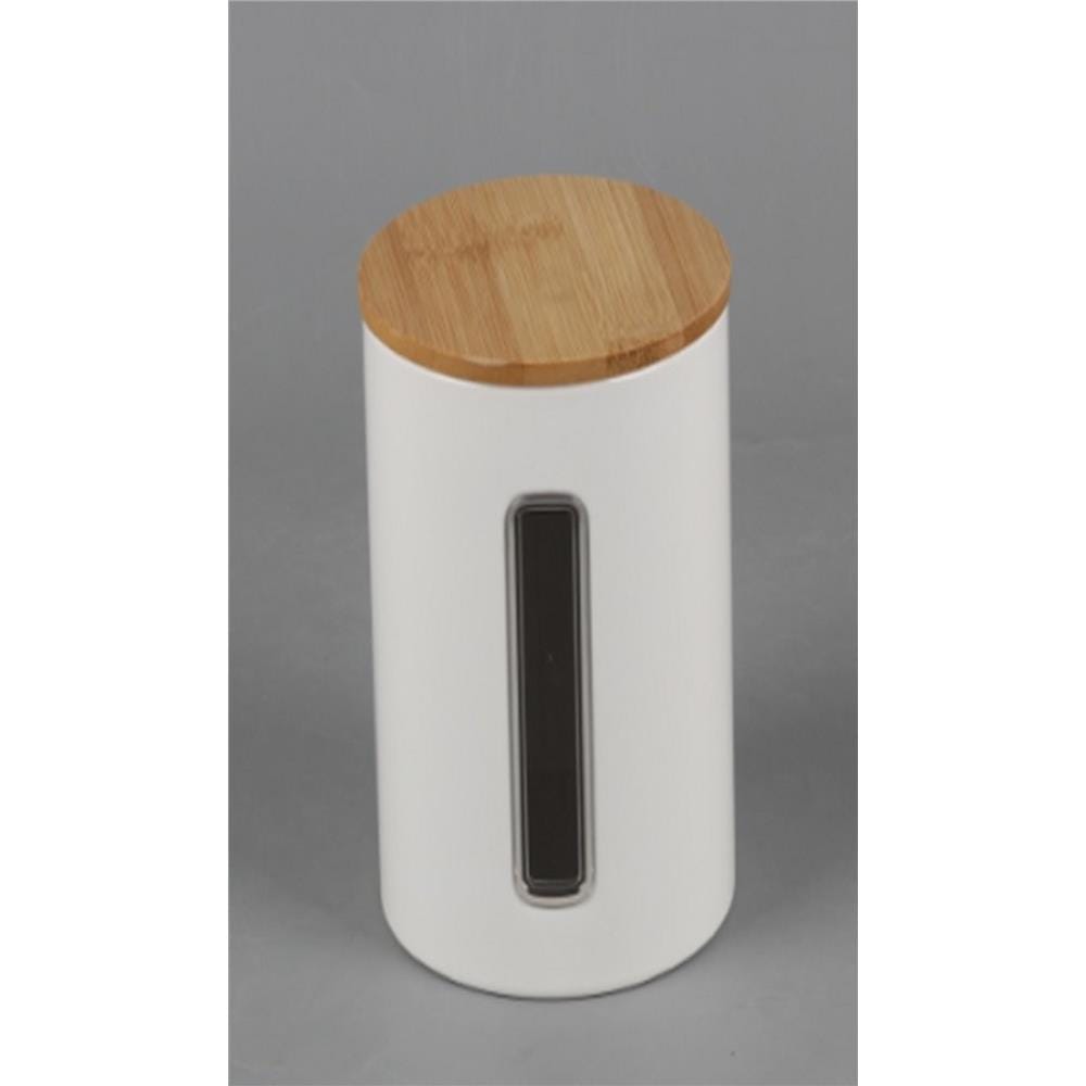 CANISTER 1L HOMME KECH WHITE 10.5X10.5X19CM