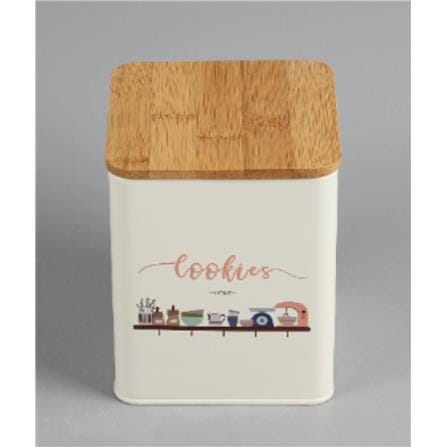 CANISTER 1.52L CHAMMY KECH CREAM 12X12X14.4CM