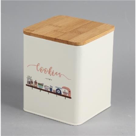 CANISTER 1.52L CHAMMY KECH CREAM 12X12X14.4CM