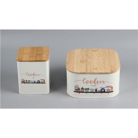 CANISTER 1.52L CHAMMY KECH CREAM 12X12X14.4CM