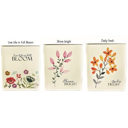 CANISTER 1.45L GARDEN BLOOM KECH CREAM 11.7X11.7X14.2CM