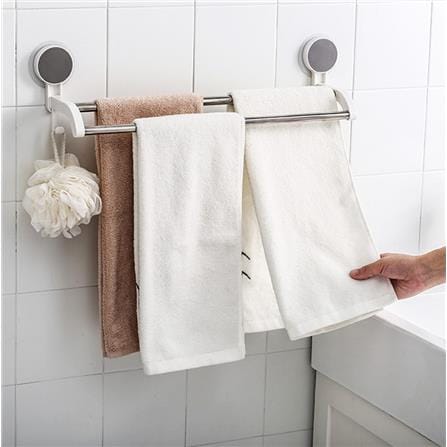 COSSY PLUS DOUBLE TOWEL BAR JS185016 WHITE 14X48.5X12CM