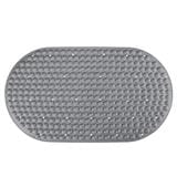 COSSY+ MAT TPE CP-70X39 OVAL - GREY NON SLIP MAT WITH SUCTION CUP
