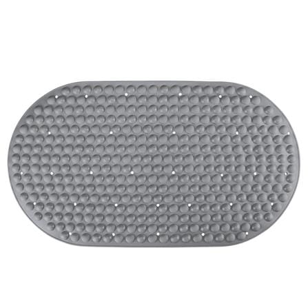COSSY+ MAT TPE CP-70X39 OVAL - GREY NON SLIP MAT WITH SUCTION CUP