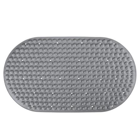 COSSY PLUS MAT TPE CP-70X39 OVAL - GREY NON SLIP MAT WITH SUCTION CUP